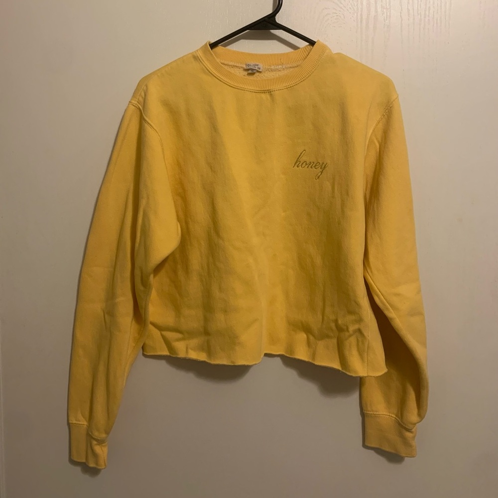 Brandy Melville Honey Cropped Sweater